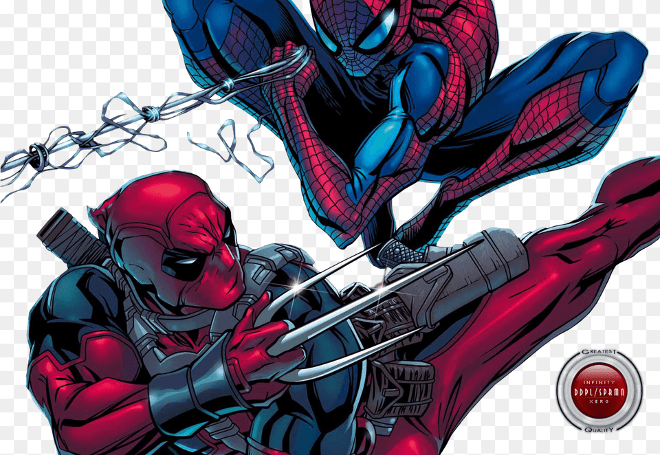 Dead Pool Vs Spiderman, Publication, Graphics, Comics, Book Free Png Download
