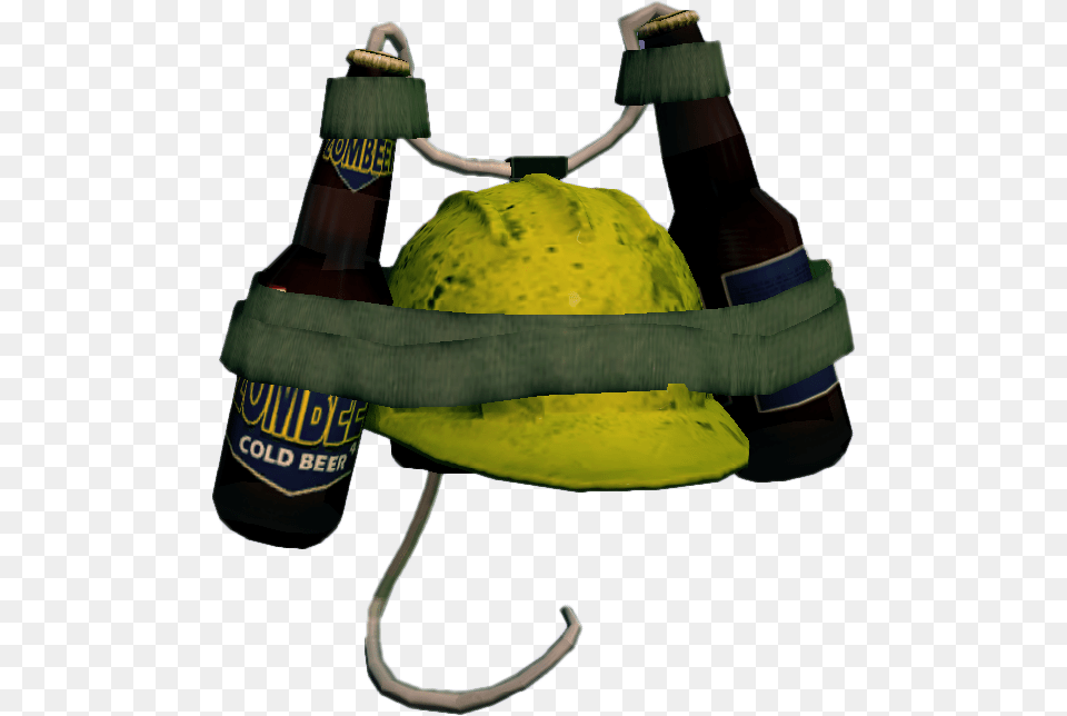 Dead Rising Beer Hat Construction Beer Hat, Alcohol, Liquor, Bottle, Beverage Png Image