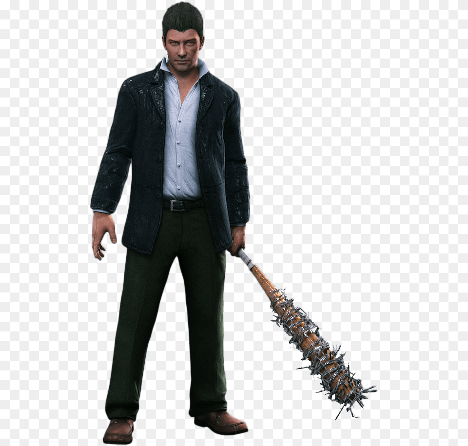 Dead Rising Fight Man With Baseball Bat, Clothing, Coat, Jacket, Adult Png Image