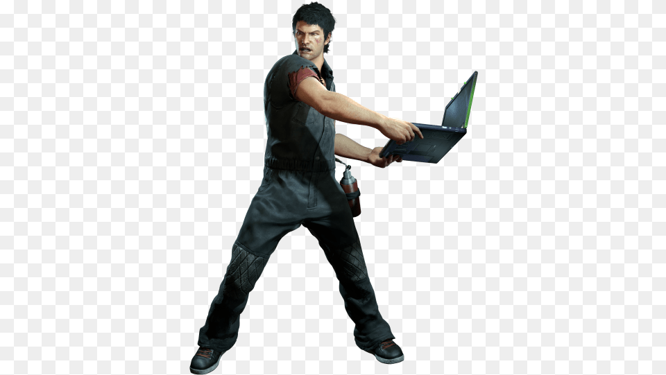 Dead Rising Laptop Clip Arts Dead Rising Adult, Person, Pc, Man Free Transparent Png