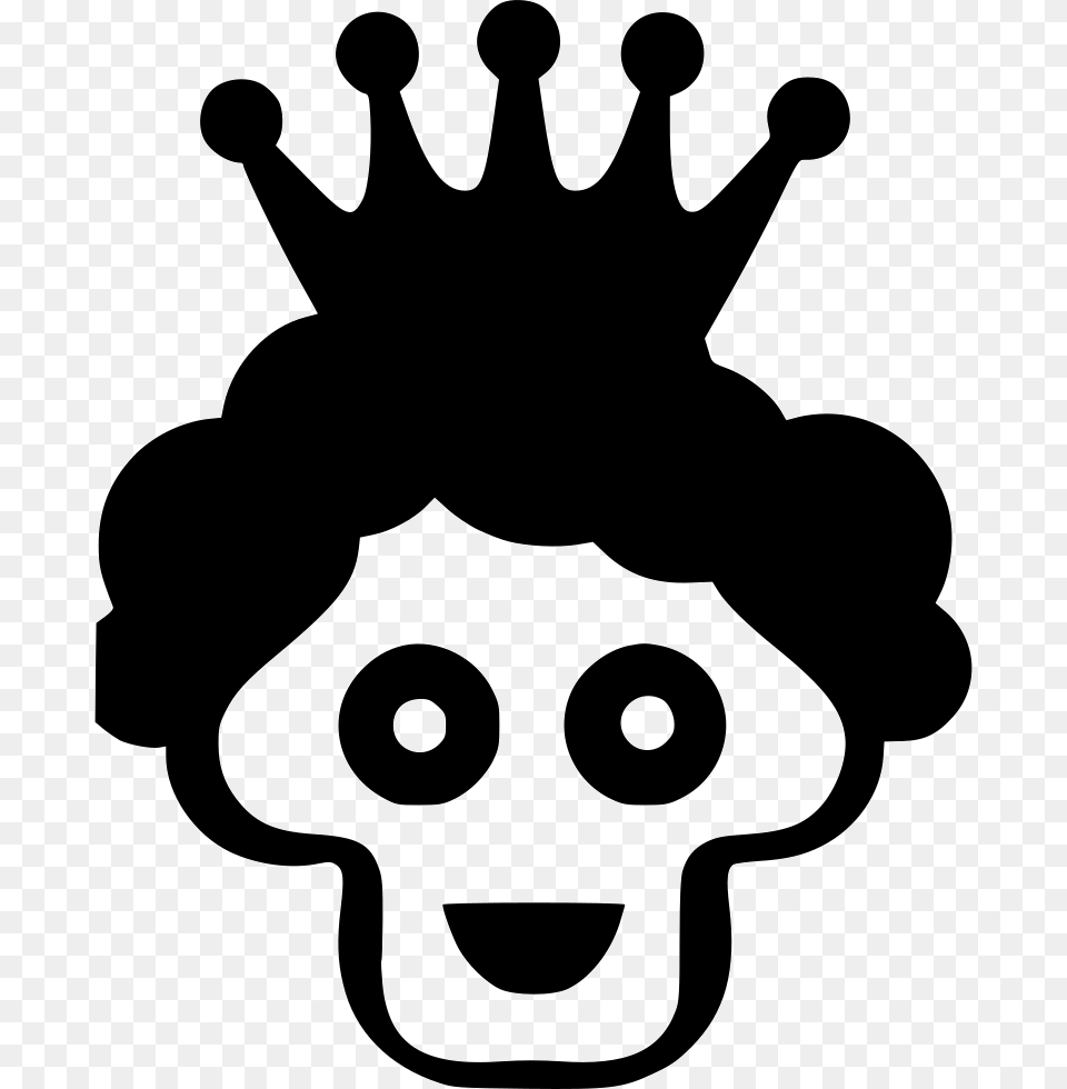 Dead Royal Horror Scull Face Comments, Stencil, Baby, Person Free Png Download