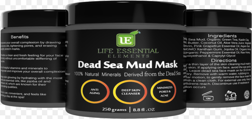 Dead Sea Mud Mask Box, Bottle, Cosmetics Free Png Download
