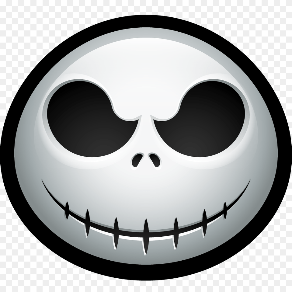 Dead Skull Halloween Jack Skellington Bones Emoji Baby Clothes, Logo, Symbol, Disk Free Png Download