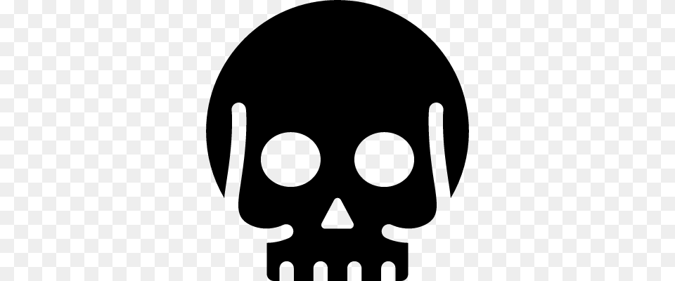 Dead Skull Vectors Logos Icons And Photos, Gray Free Png Download