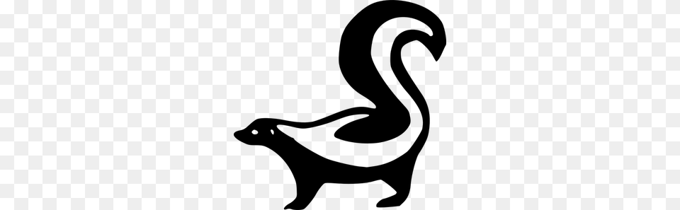 Dead Skunk Clip Art, Gray Free Png Download