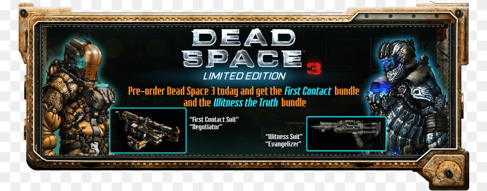 Dead Space 3 Release Date And Pre Order Info Dead Space 3 Legends Suit, Adult, Female, Person, Woman Free Png