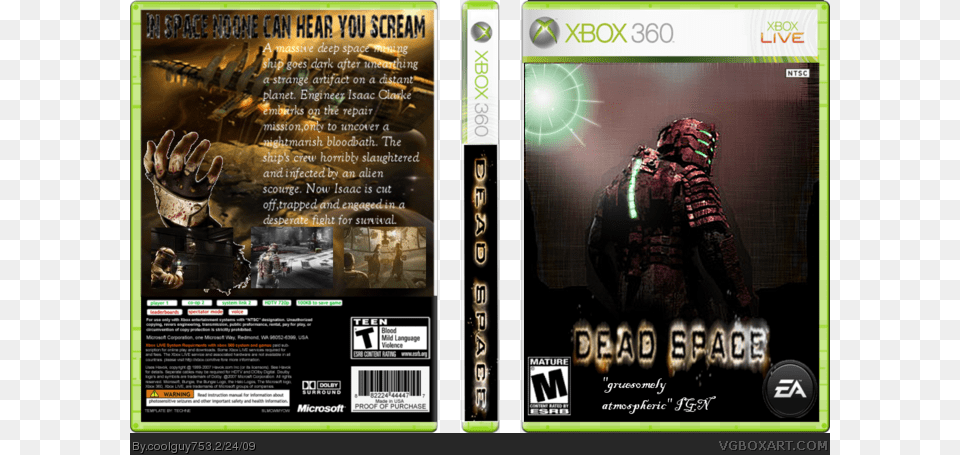 Dead Space Box Art Cover Xbox, Advertisement, Poster, Electronics, Hardware Png Image