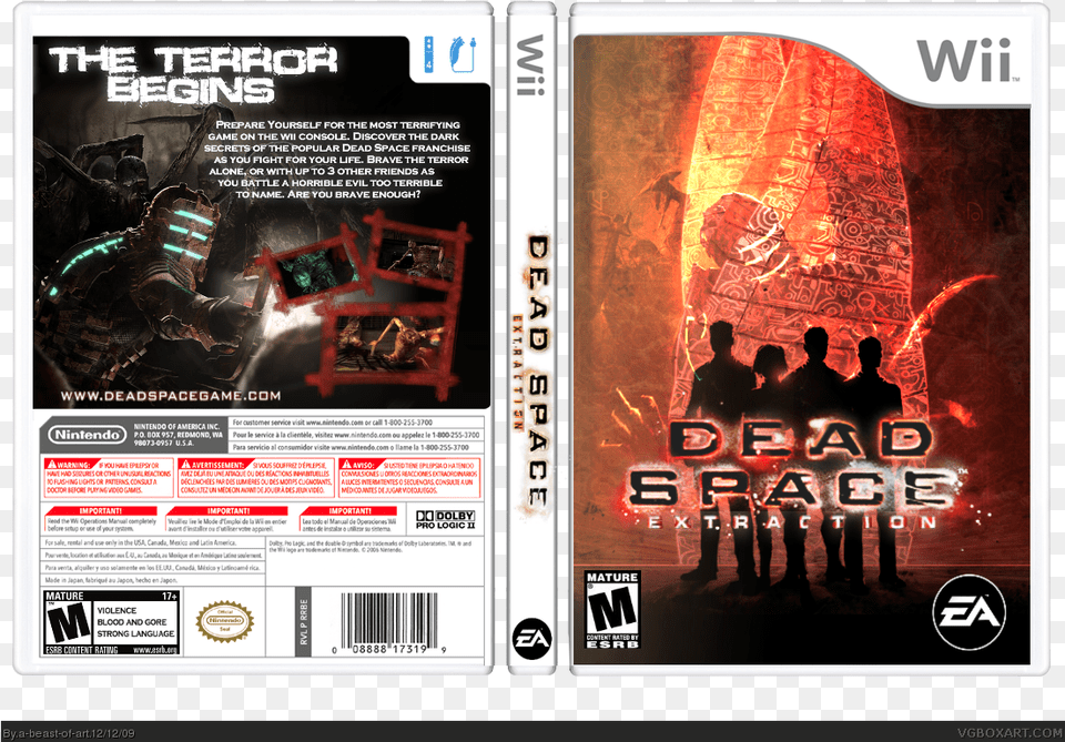 Dead Space Extraction Back Cover, Advertisement, Poster, Person, Book Free Png Download