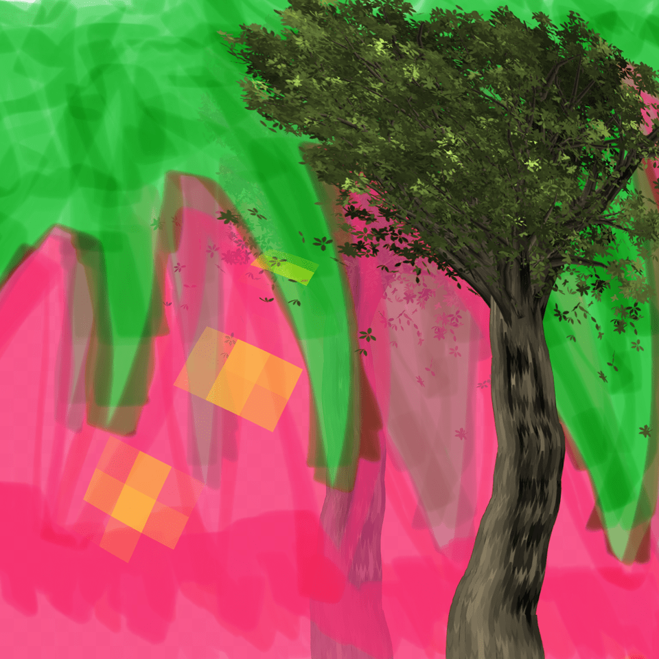 Dead Tree, Art, Painting, Plant, Vegetation Png Image