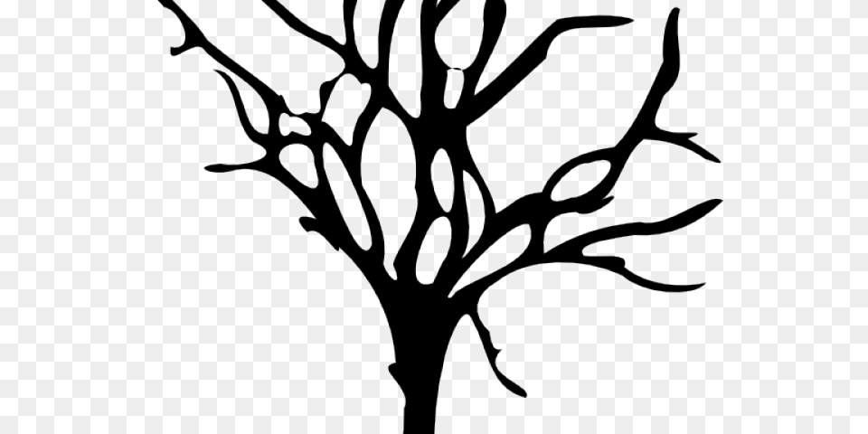 Dead Tree Clipart Cool Tree, Silhouette, Art, Flower, Plant Free Png Download