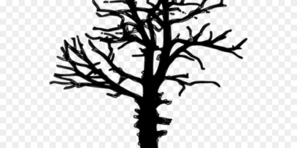 Dead Tree Clipart Heart, Gray Free Png