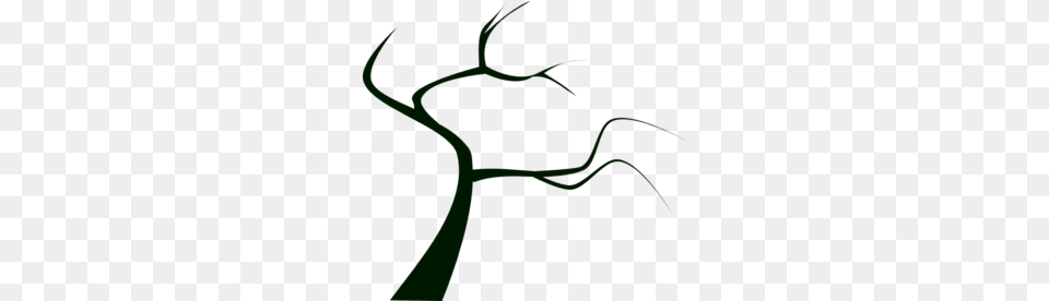 Dead Tree Outline Clipart, Green Png Image