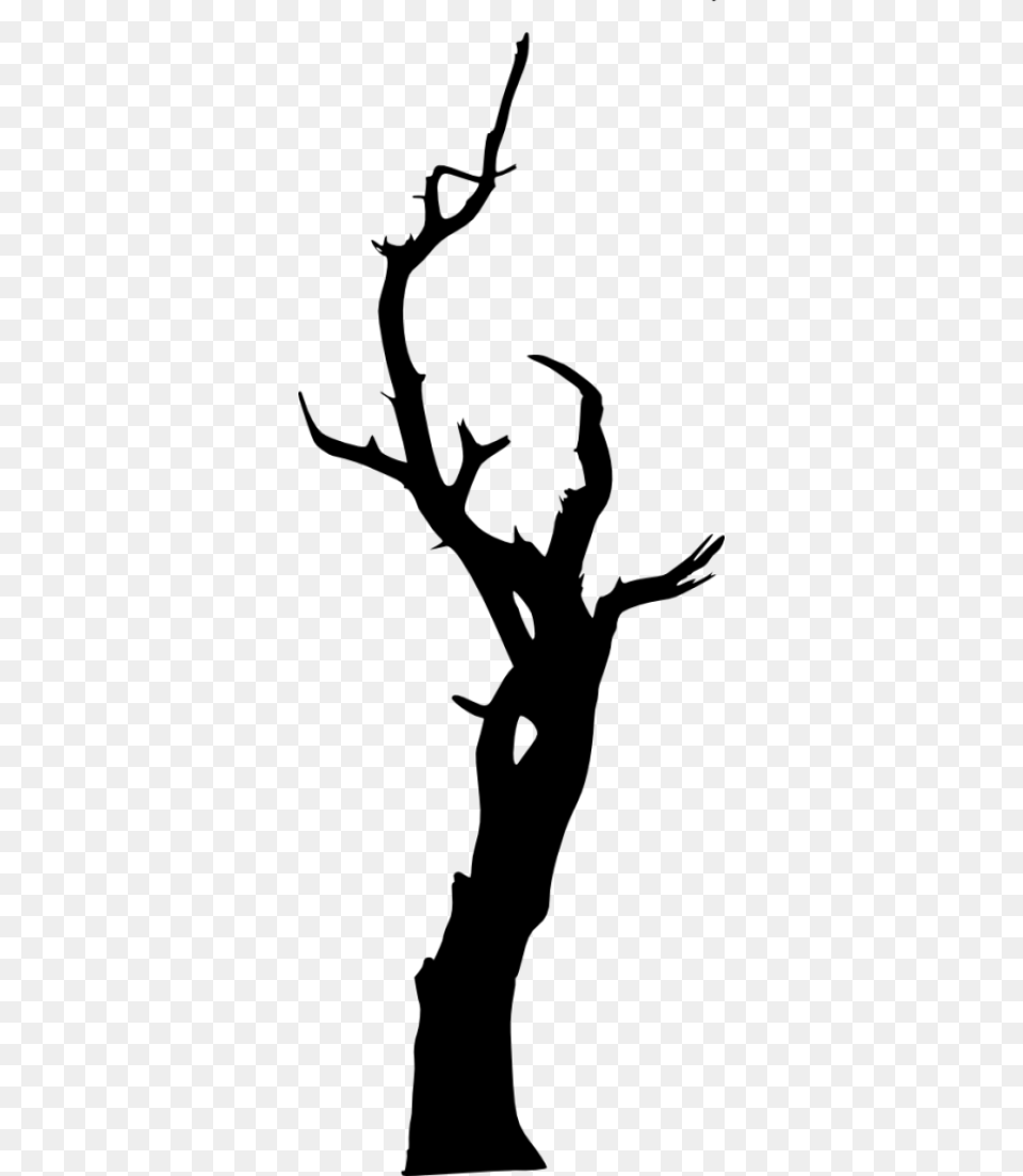Dead Tree Silhouette, Gray Free Png Download