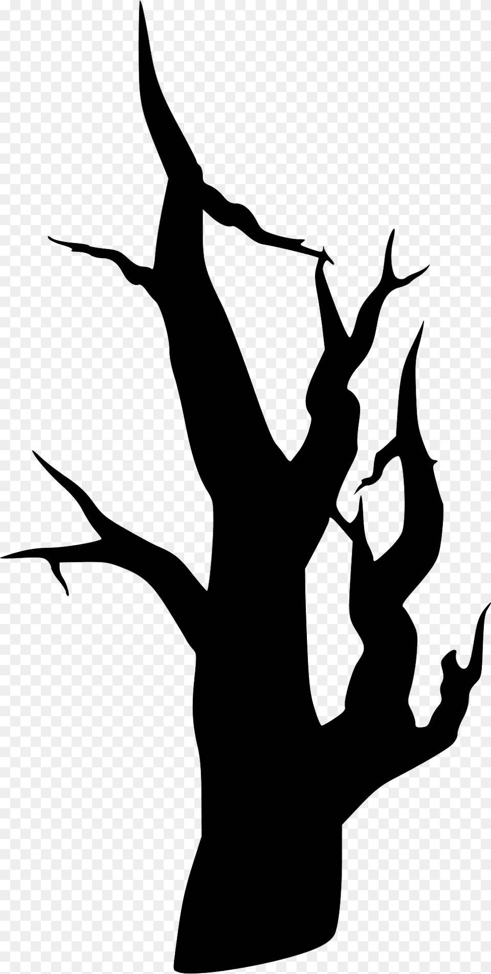 Dead Tree Silhouette, Stencil, Electronics, Hardware, Person Png Image