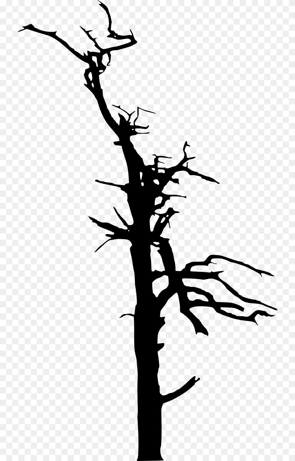 Dead Tree Silhouette Dead Trees Silhouette, Stencil, Person Png Image