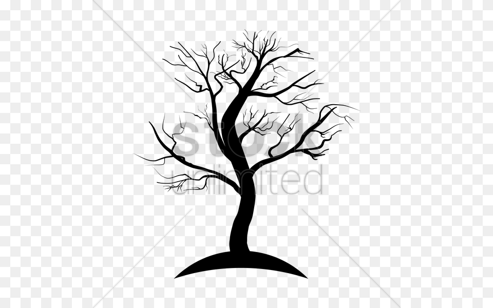 Dead Tree Silhouette Vector, Lighting Free Png Download