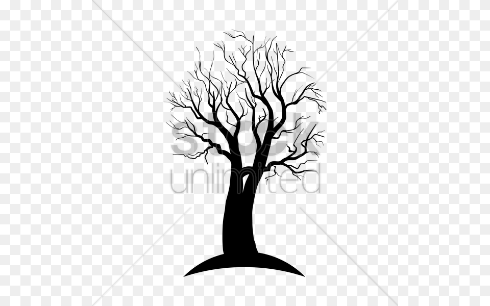 Dead Tree Silhouette Vector Lighting Png Image