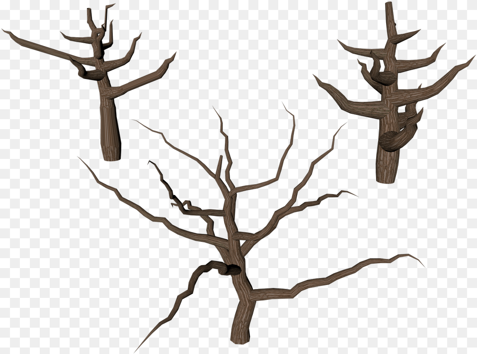 Dead Tree Trunks Portable Network Graphics, Antler, Wood, Cross, Symbol Png