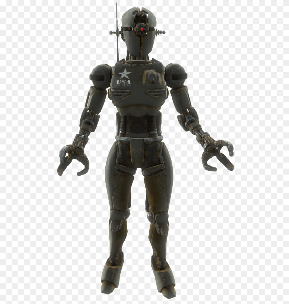 Deadly Especially For The Unprepared The Assaultron Fallout 4 Gunner Assaultron, Robot, Person Free Transparent Png