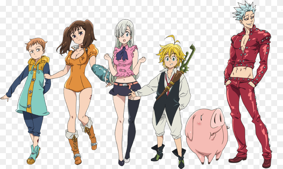 Deadly Sins Justice Seven Deadly Sins And People Seven Deadly Sin Ban Cosplay, Publication, Book, Comics, Adult Free Png