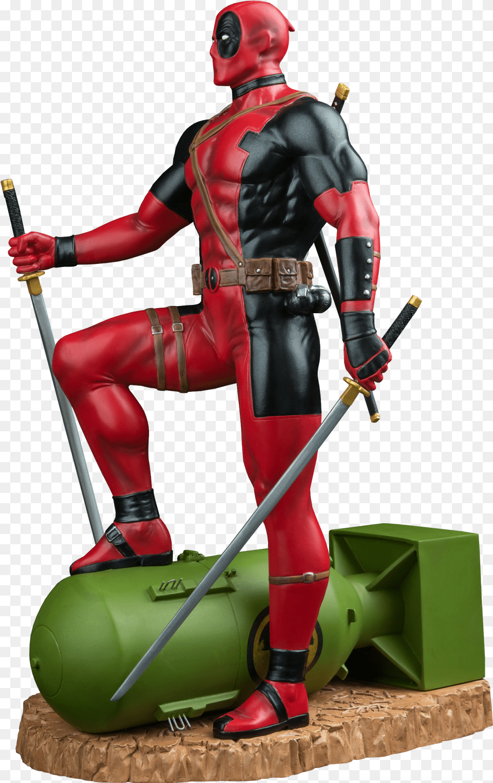 Deadpool 1 6 Statue, Sword, Weapon, Adult, Male Free Png Download