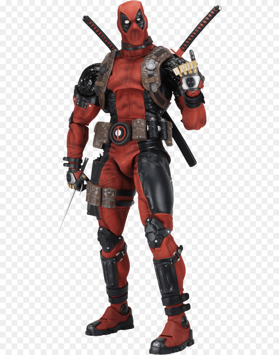 Deadpool 12 Scale Action Figure By Neca 1 2 Scale Deadpool, Adult, Male, Man, Person Free Png Download