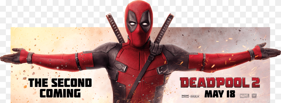 Deadpool 2 Deadpool, Advertisement, Clothing, Costume, Person Png Image