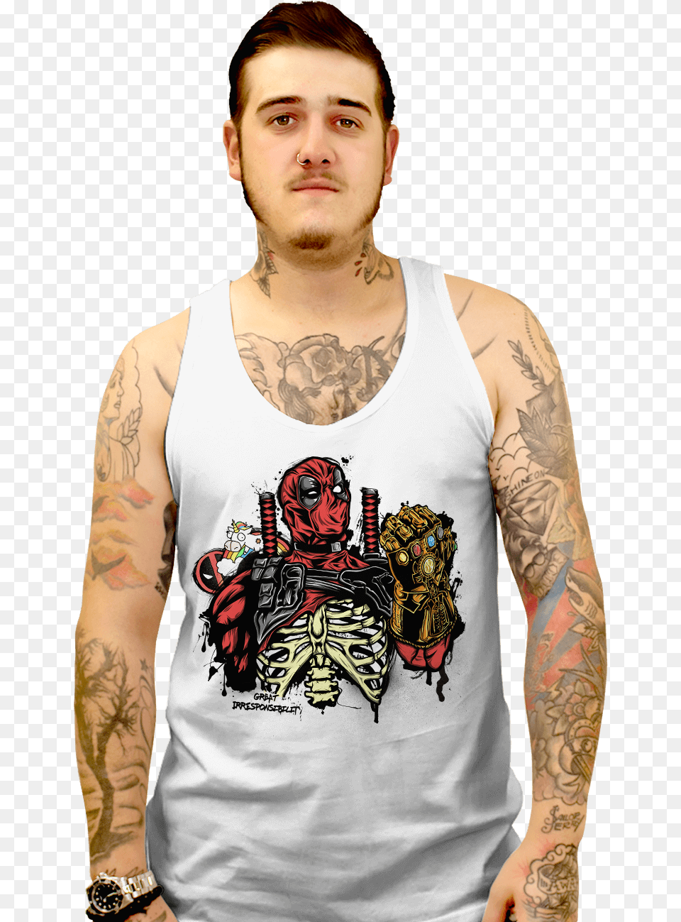 Deadpool, Tattoo, Clothing, T-shirt, Skin Png