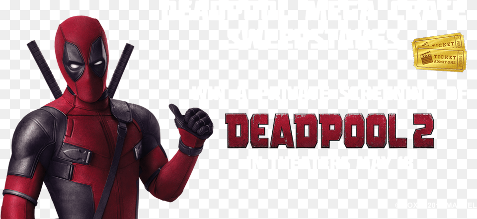 Deadpool, Adult, Male, Man, Person Png