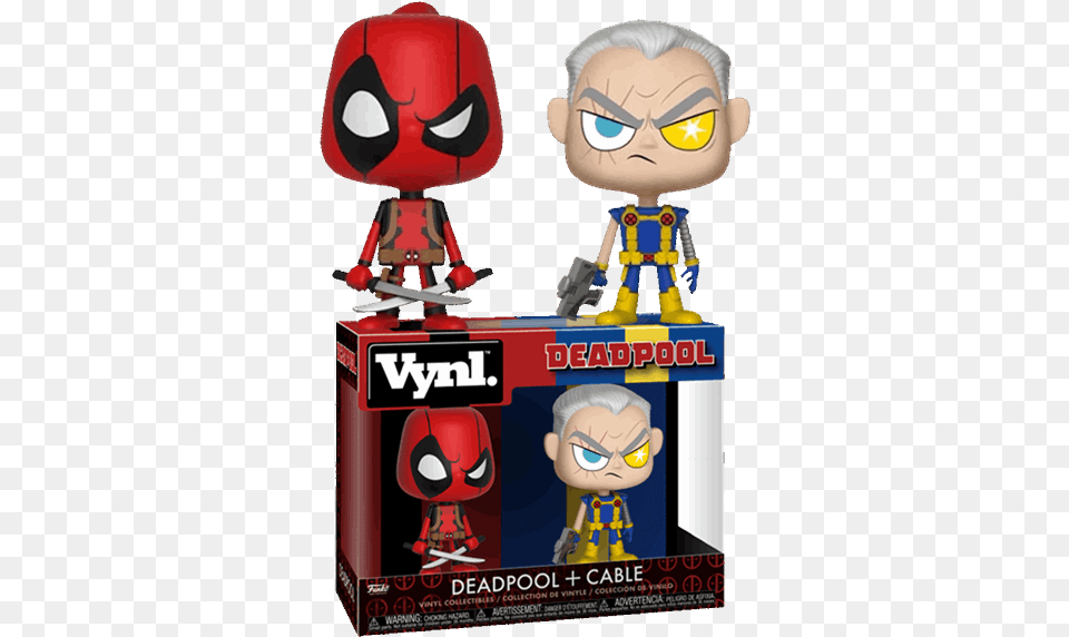 Deadpool Amp Cable Vynl 2 Pack Deadpool And Cable Funko, Baby, Person, Face, Head Free Png