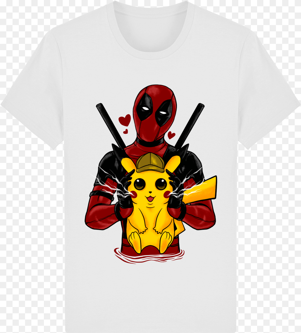 Deadpool And Pikachu Deadpool Pikachu Shirt, Clothing, T-shirt, Baby, Person Png