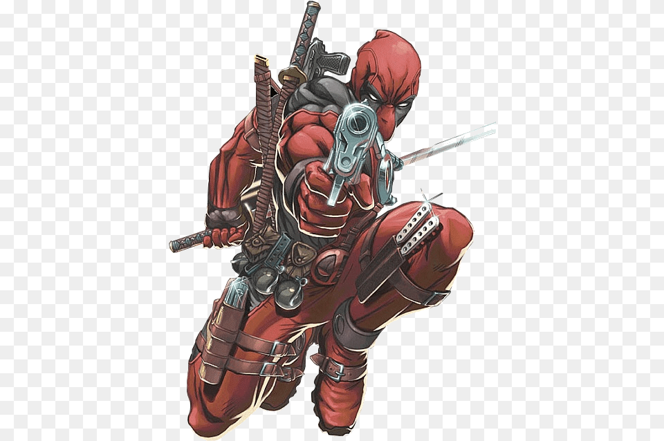 Deadpool Animated Cliparts Clip Art Transparent Deadpool Comic Wallpaper Phone, Person Free Png