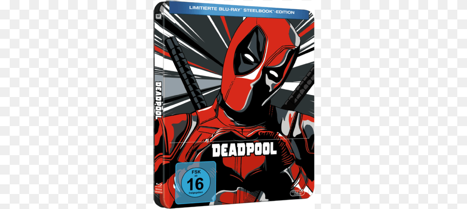 Deadpool Blu Ray Deadpool 2 Blu Ray Steelbook, Book, Comics, Publication, Person Png Image