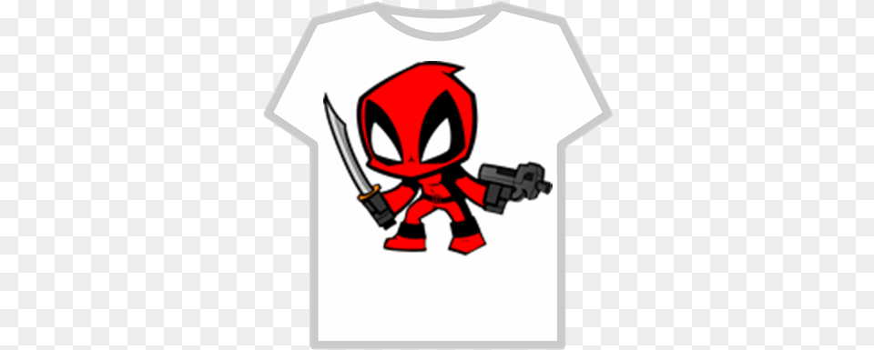Deadpool Chibi Roblox Deadpool Fortnite Coloring Pages, Clothing, T-shirt, Baby, Person Free Png
