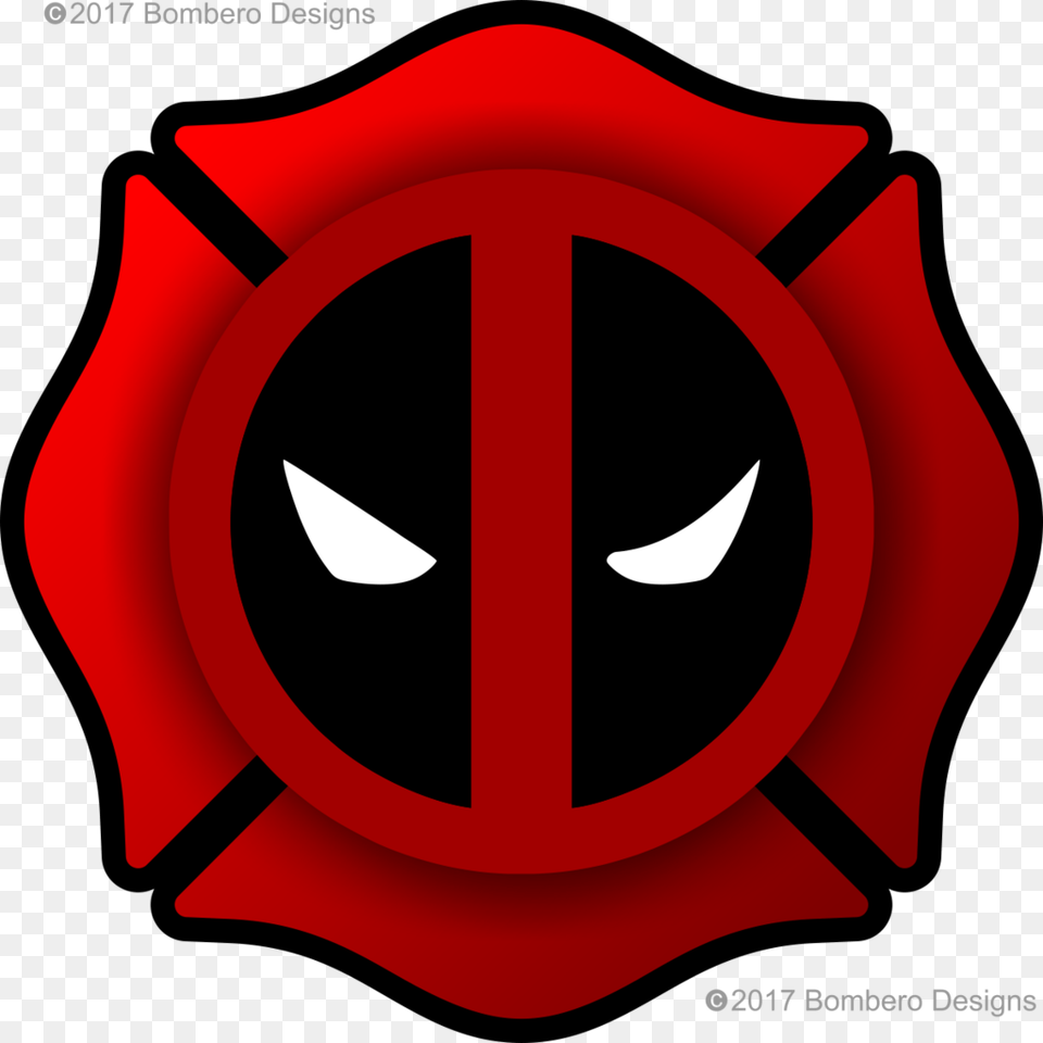 Deadpool Clipart Sticker Cutting Deadpool Bombero, Logo, Food, Ketchup, Symbol Free Png