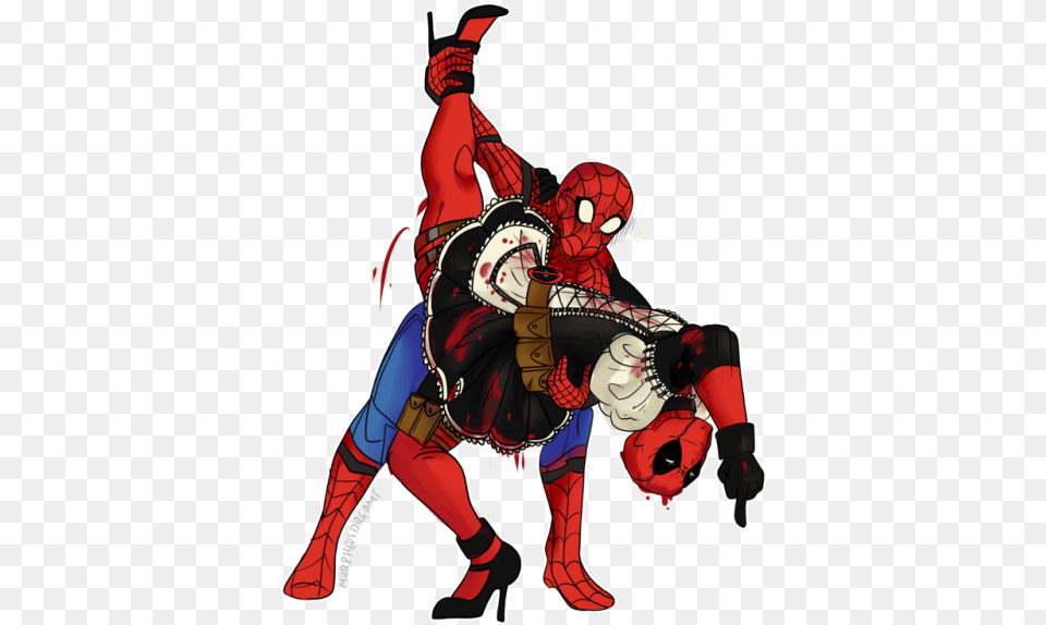 Deadpool Clipart Tumblr Spiderman X Deadpool Lemon Hard, Book, Comics, Publication, Adult Png Image