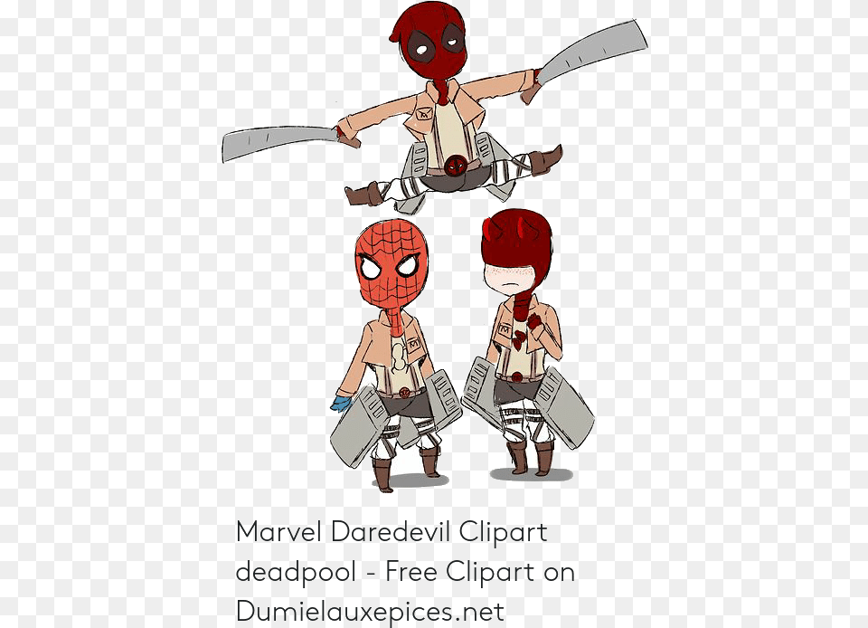 Deadpool Daredevil And Marvel Clipart On Transparent, Publication, Book, Comics, Poster Free Png