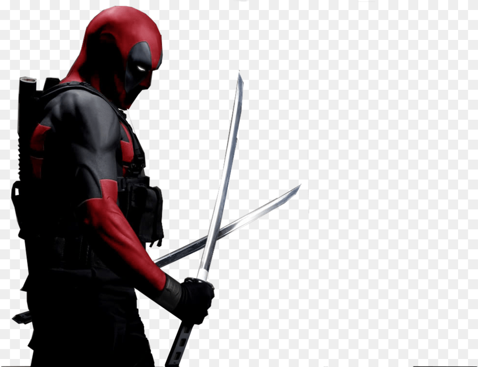 Deadpool Deadpool Logo Deadpool Movie, Sword, Weapon, Adult, Male Free Png Download