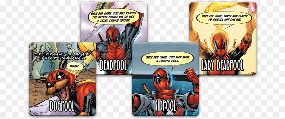 Deadpool Dogpool Kidpool And Deadpool With This Deadpool Corps, Book, Comics, Publication, Adult Png