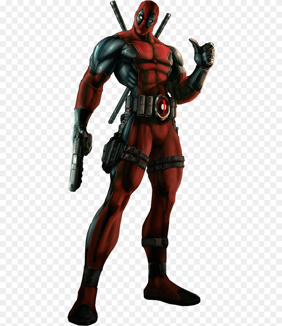 Deadpool Game 1 Render By Xxtremorxx D6kd5x6 Marvel Comics Deadpool Cosplay Costume, Adult, Male, Man, Person Png