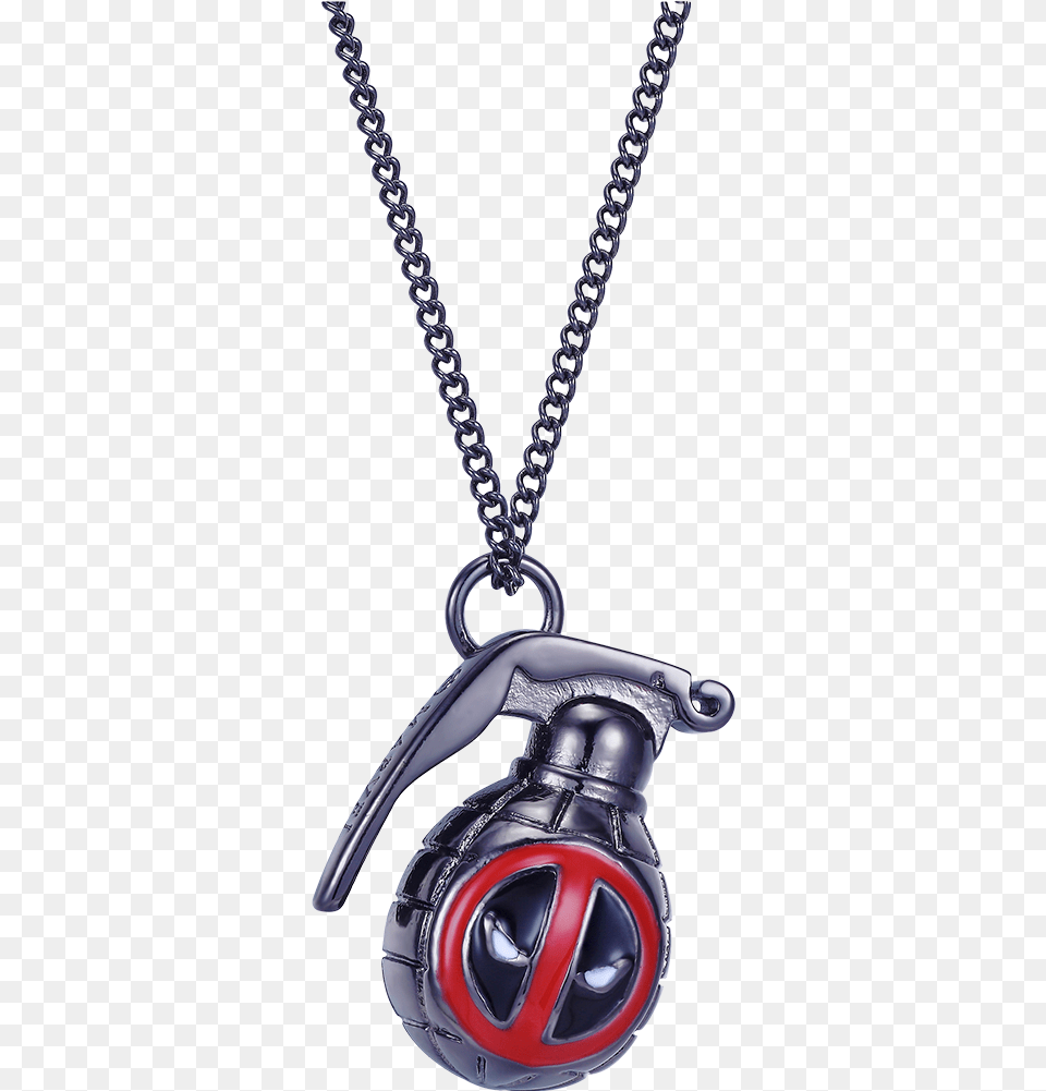 Deadpool Grenade Pendant, Accessories, Jewelry, Necklace Free Png Download
