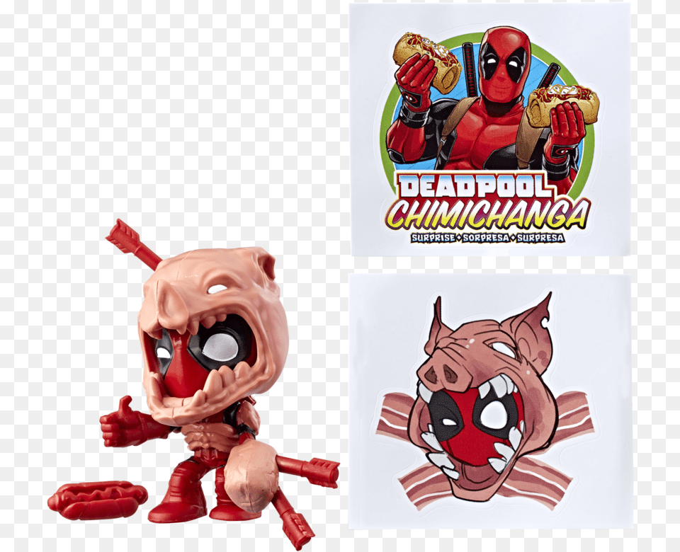 Deadpool Hasbro Chimichanga Surprises Deadpool Chimichanga Blind Bag, Toy, Publication, Book, Comics Png Image