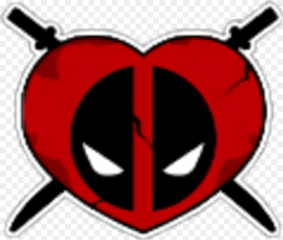 Deadpool Heart Marvel Emblem, Accessories, Jewelry, Locket, Pendant Free Transparent Png
