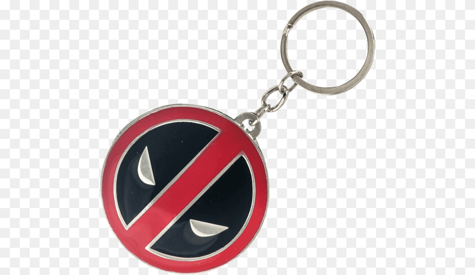 Deadpool Logo Metal Keychain Keychain, Accessories, Jewelry, Locket, Pendant Free Png