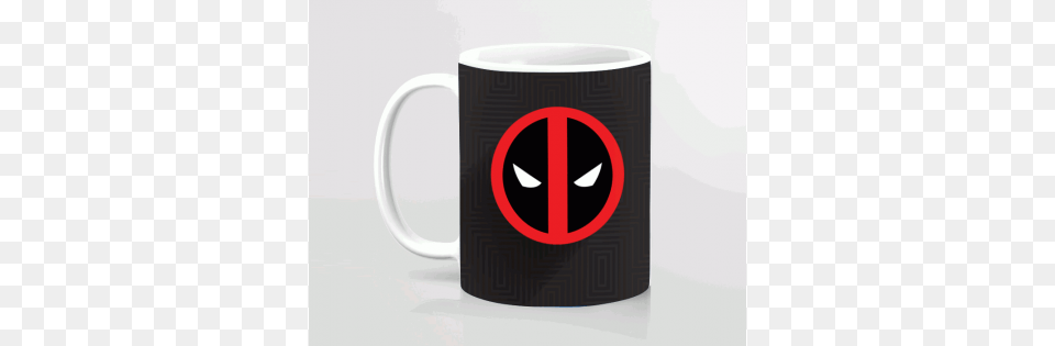 Deadpool Logo Printed Mug Price Online, Cup, Beverage, Coffee, Coffee Cup Png