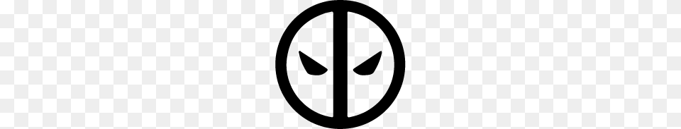 Deadpool Logo Silhouette Silhouette Of Deadpool Logo, Symbol, Ammunition, Grenade, Weapon Free Png