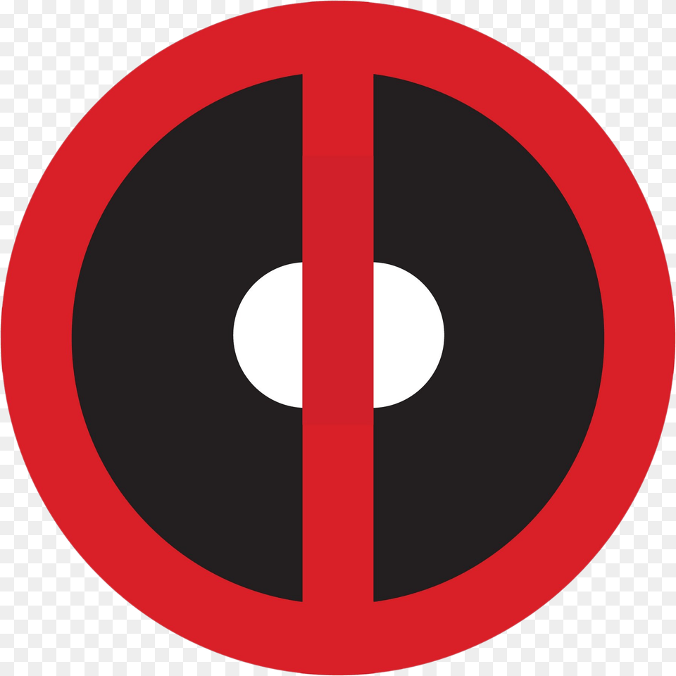 Deadpool Logo File Play Circle, Sign, Symbol, Road Sign Free Transparent Png