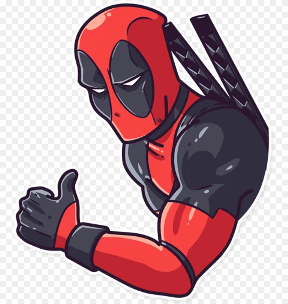 Deadpool Marvel Spiderman Captainamerica Ironman Hulk Stickers De Deadpool Para Whatsapp, Clothing, Glove, Body Part, Hand Free Transparent Png