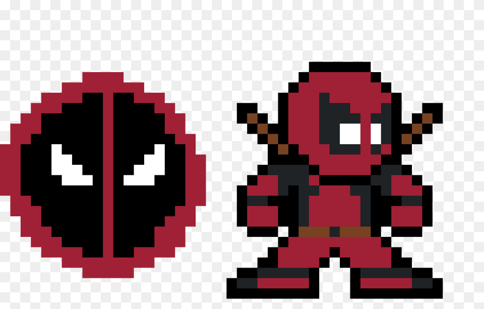 Deadpool Marvel Symbol Pixelart, First Aid Free Transparent Png