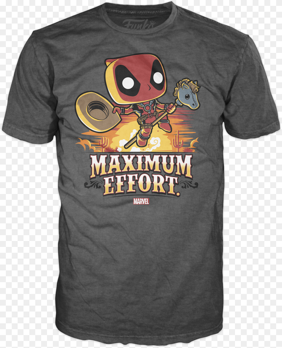 Deadpool Max Effort Clay Shoot Shirt Designs, Clothing, T-shirt Free Transparent Png